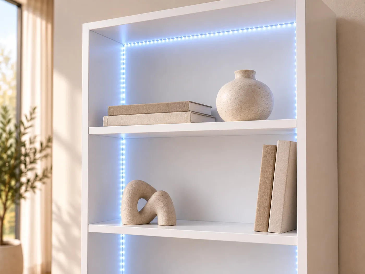 Estantería Cordón — Detalle LED