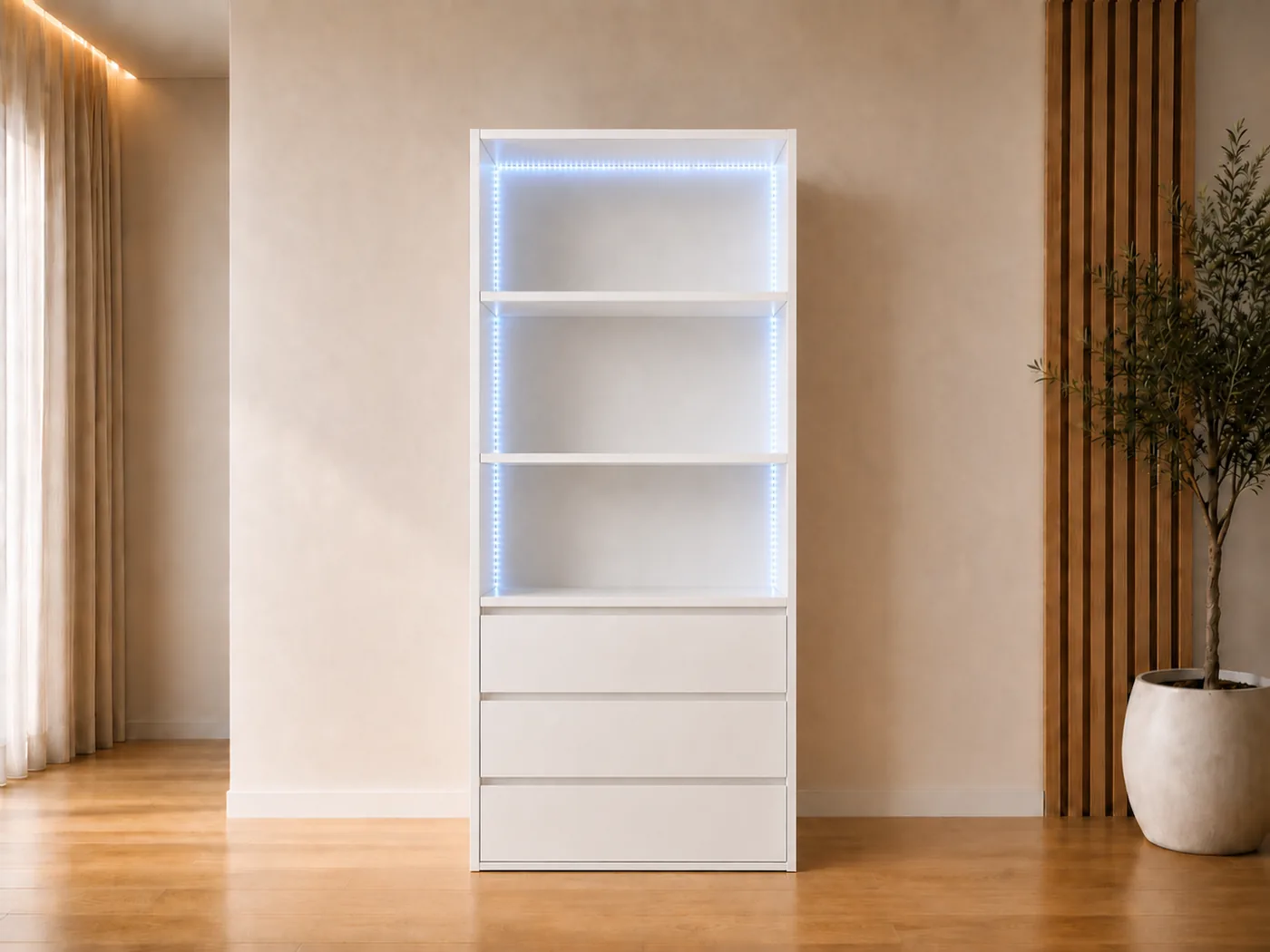 Estantería Prado en blanco